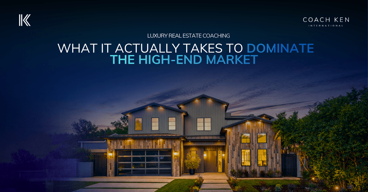 Luxury real estate coach helping an agent develop high-end market positioning, client experience, and business systems for luxury property sales.